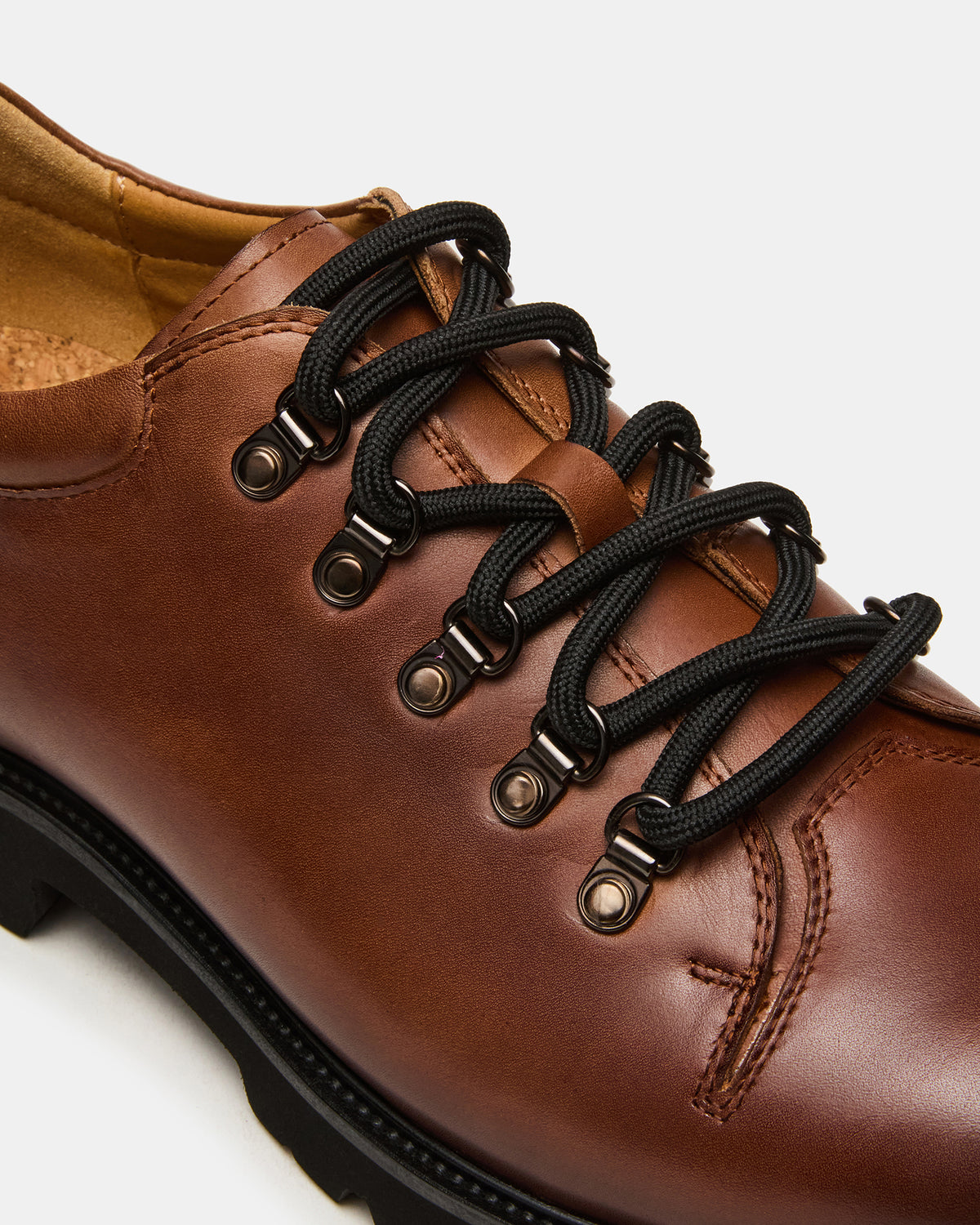 TURBO Dark Tan Lace-Up Dress Shoe | Steve Madden Classic