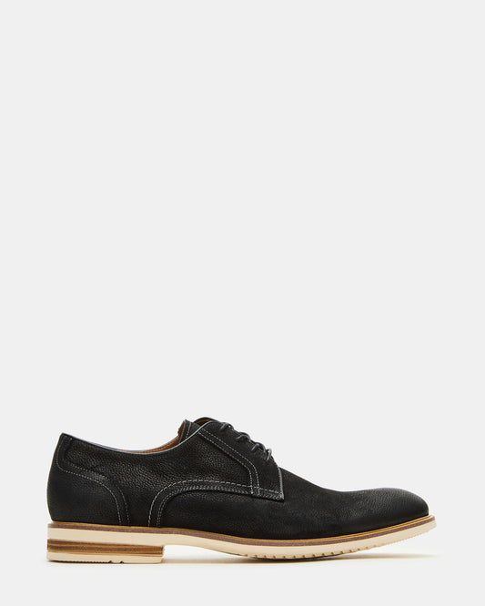 ALVAREZ Black Nubuck Lace-Up Men's Dress Shoe | Steve Madden New