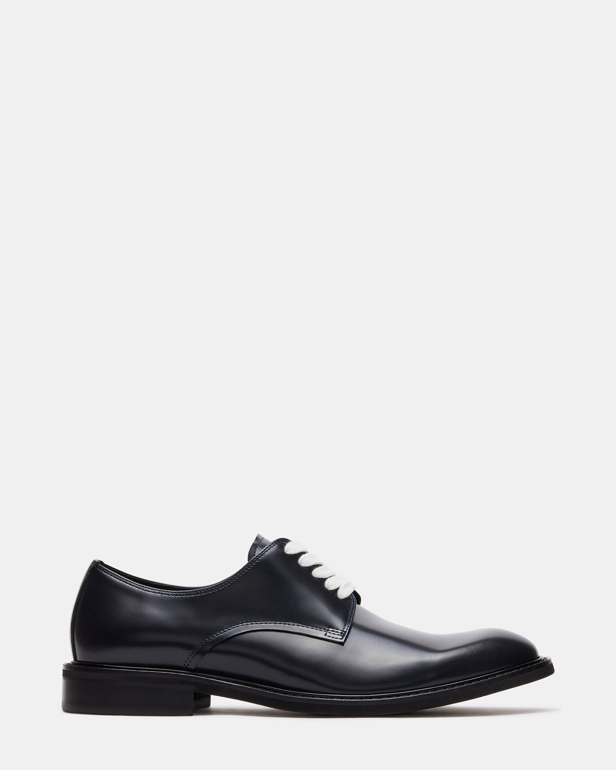 HADAR Navy Box Leather Lace-Up Oxford Dress Shoe | Men's Dress Shoes | Steve Madden Quality