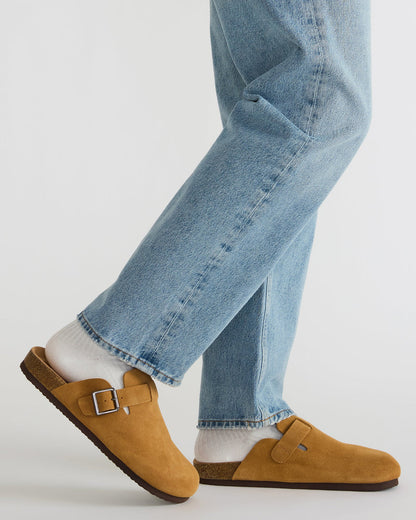 WILDERR Chestnut Suede Slip-On Men's Casual Clog | Steve Madden Best Seller