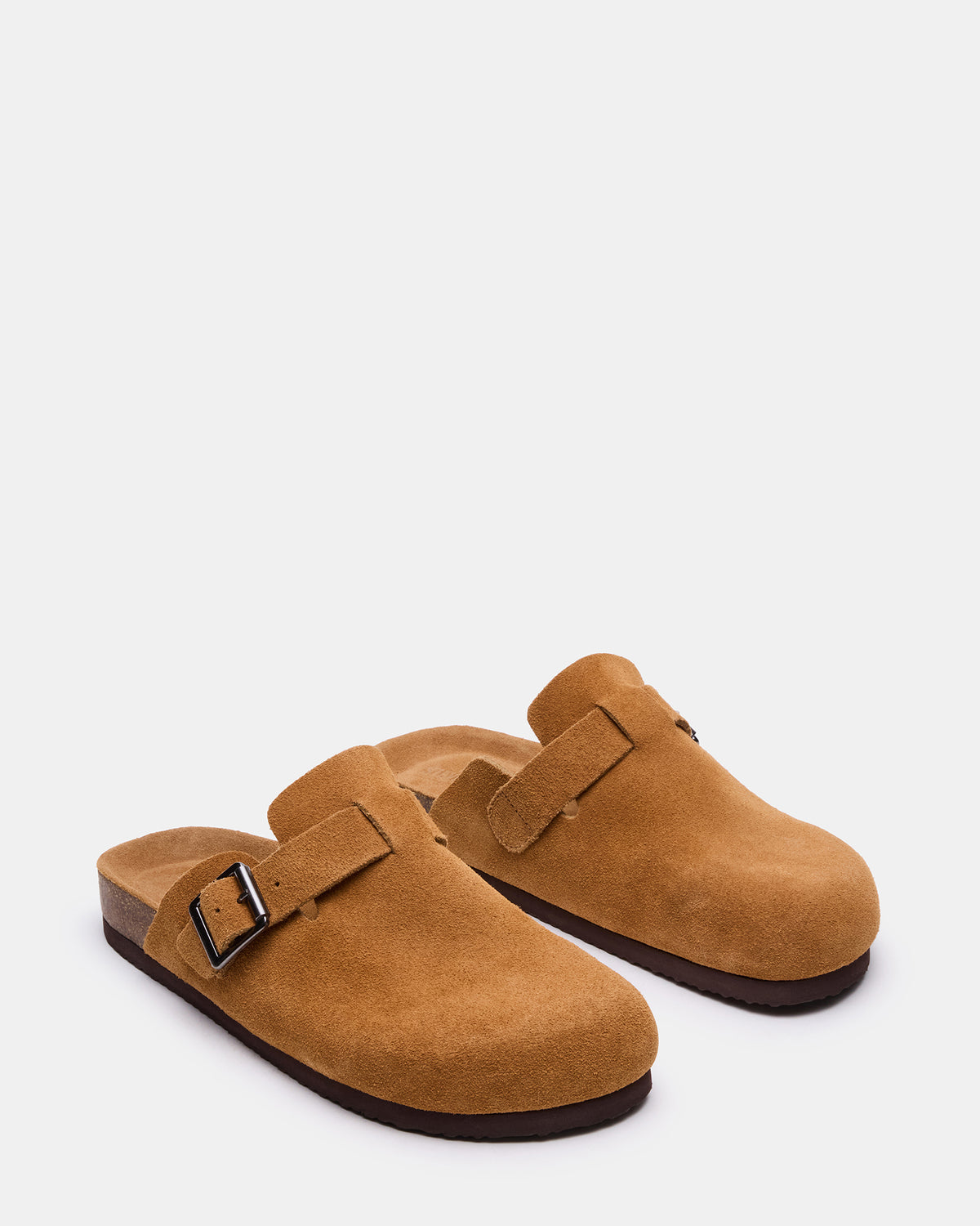 WILDERR Chestnut Suede Slip-On Men's Casual Clog | Steve Madden Best Seller