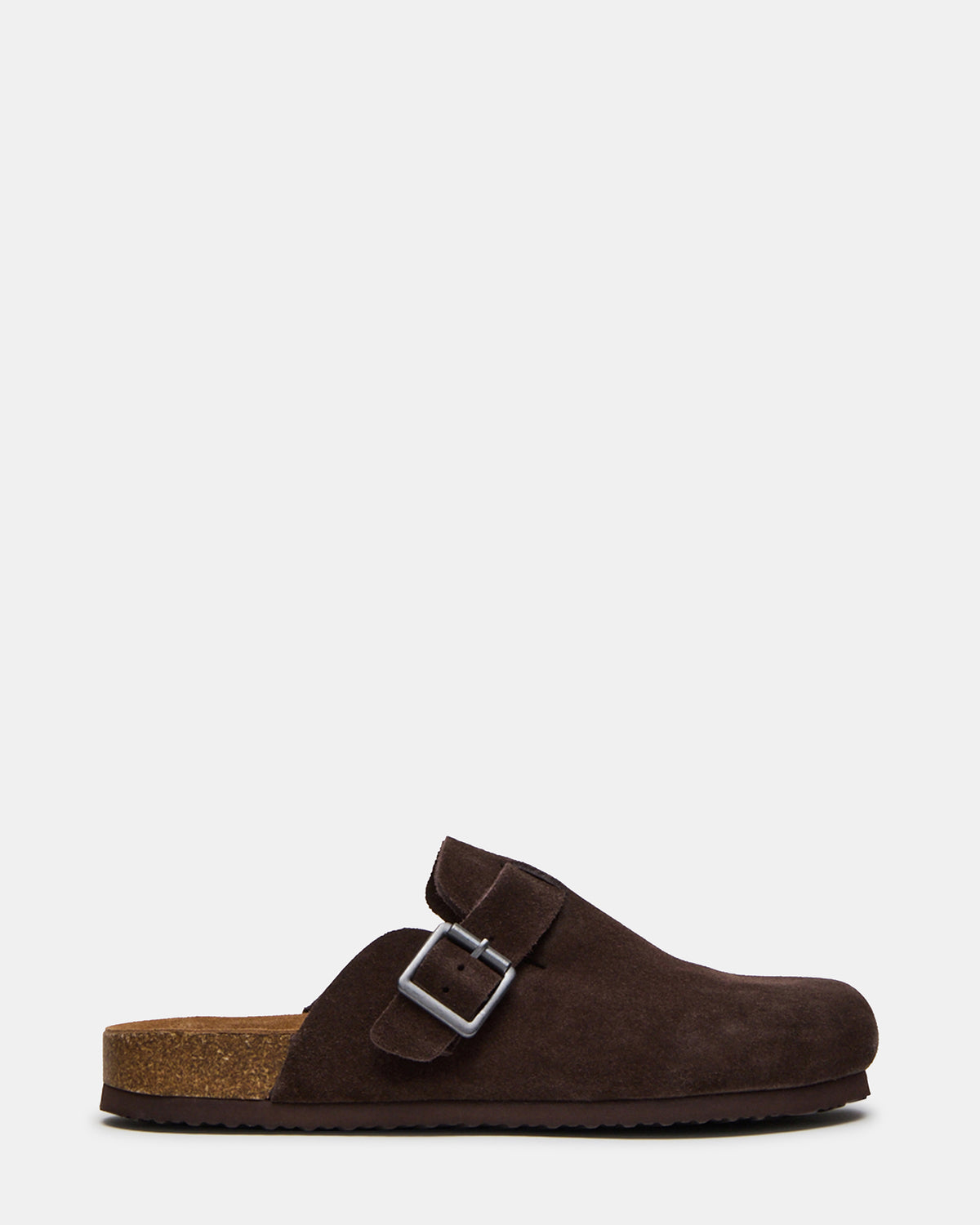 WILDERR Chocolate Brown Suede Slip-On Men's Casual Clog | Steve Madden Best Seller