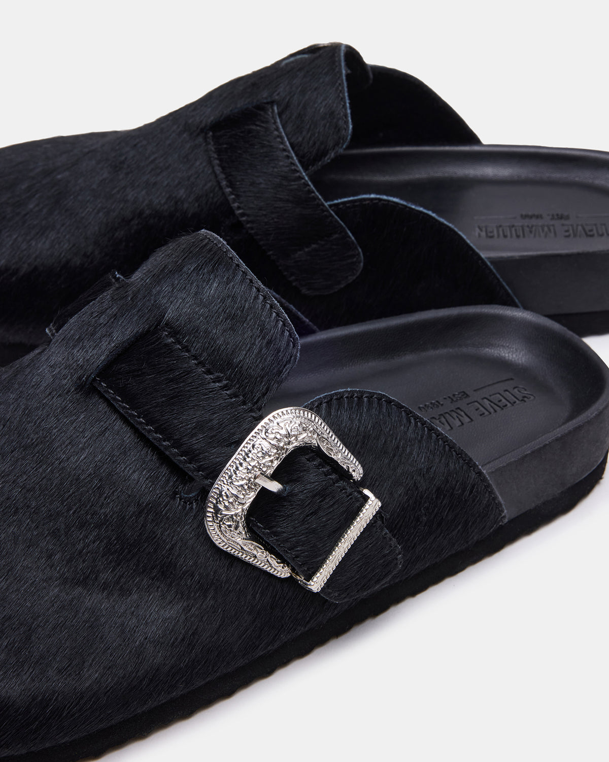 WOOLY Black Slip-On Men's Casual Clog | Steve Madden Exclusive