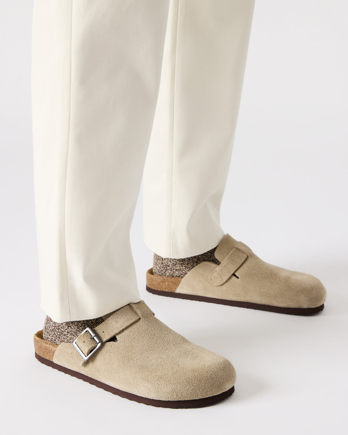 WILDERR Grey Flannel Slip-On Men's Casual Clog | Steve Madden Smart Buy