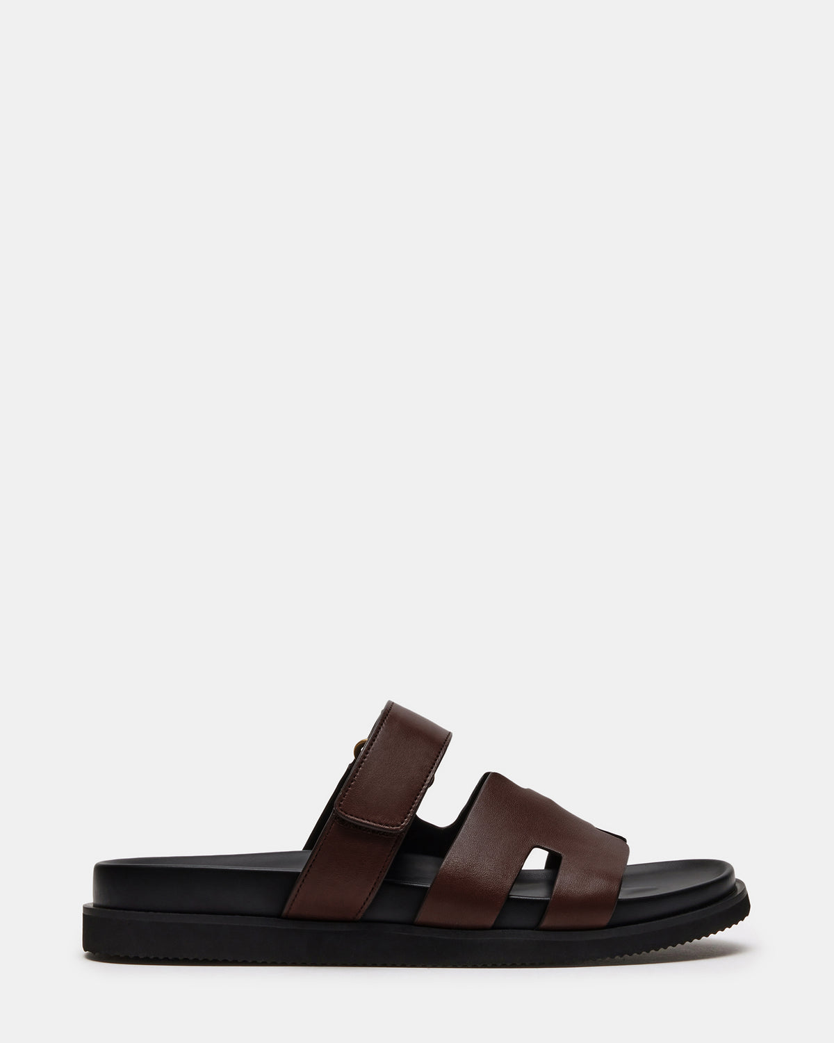 MAIVEN Brown Leather Men's Fisherman Sandal | Steve Madden Special Offer