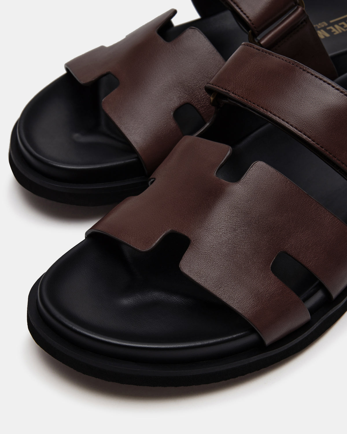 MAIVEN Brown Leather Men's Fisherman Sandal | Steve Madden Special Offer