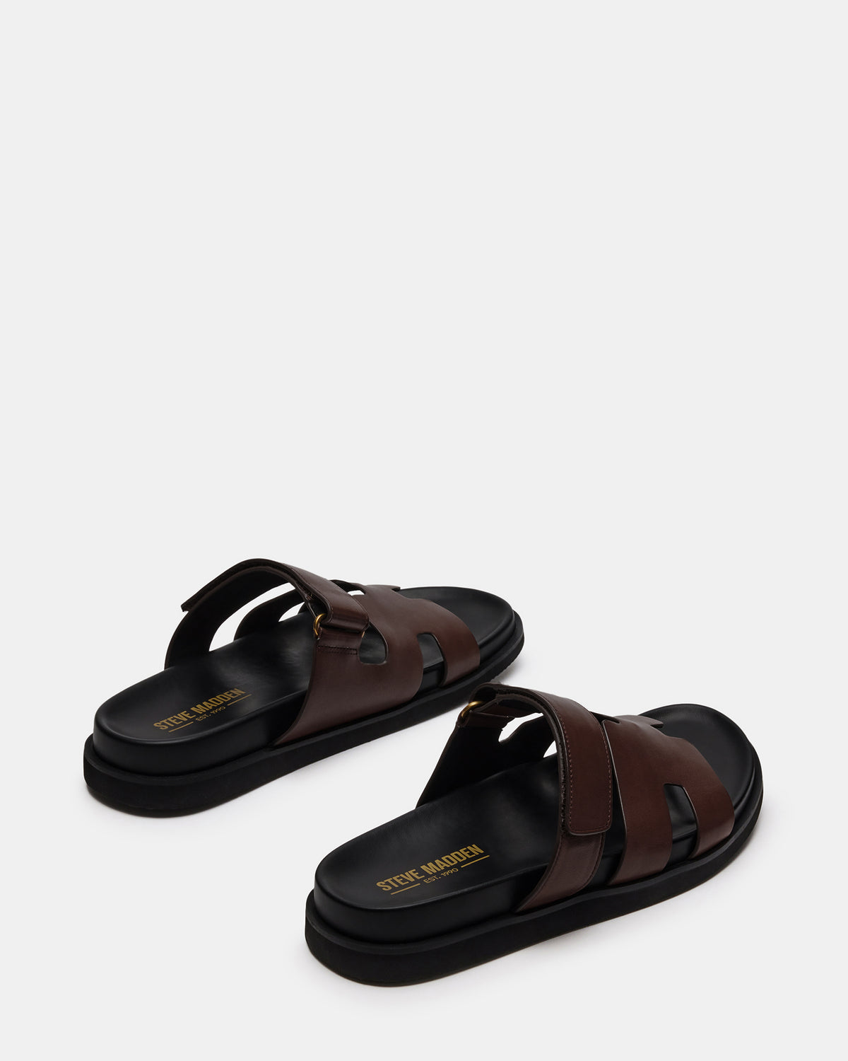 MAIVEN Brown Leather Men's Fisherman Sandal | Steve Madden Special Offer