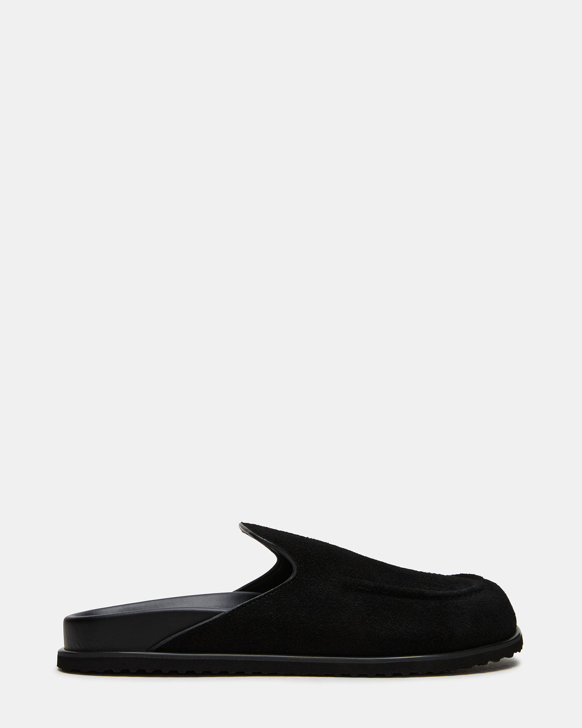 LUCIO Black Suede Slip-On Men's Casual Clog | Steve Madden Latest