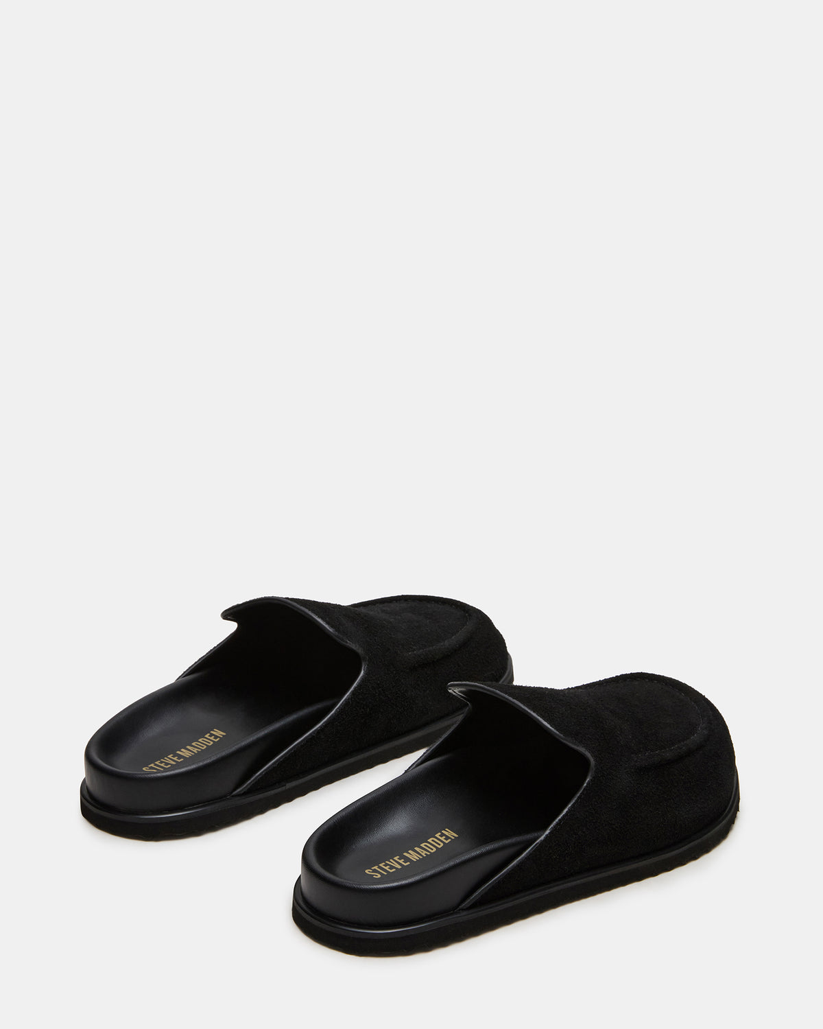 LUCIO Black Suede Slip-On Men's Casual Clog | Steve Madden Latest