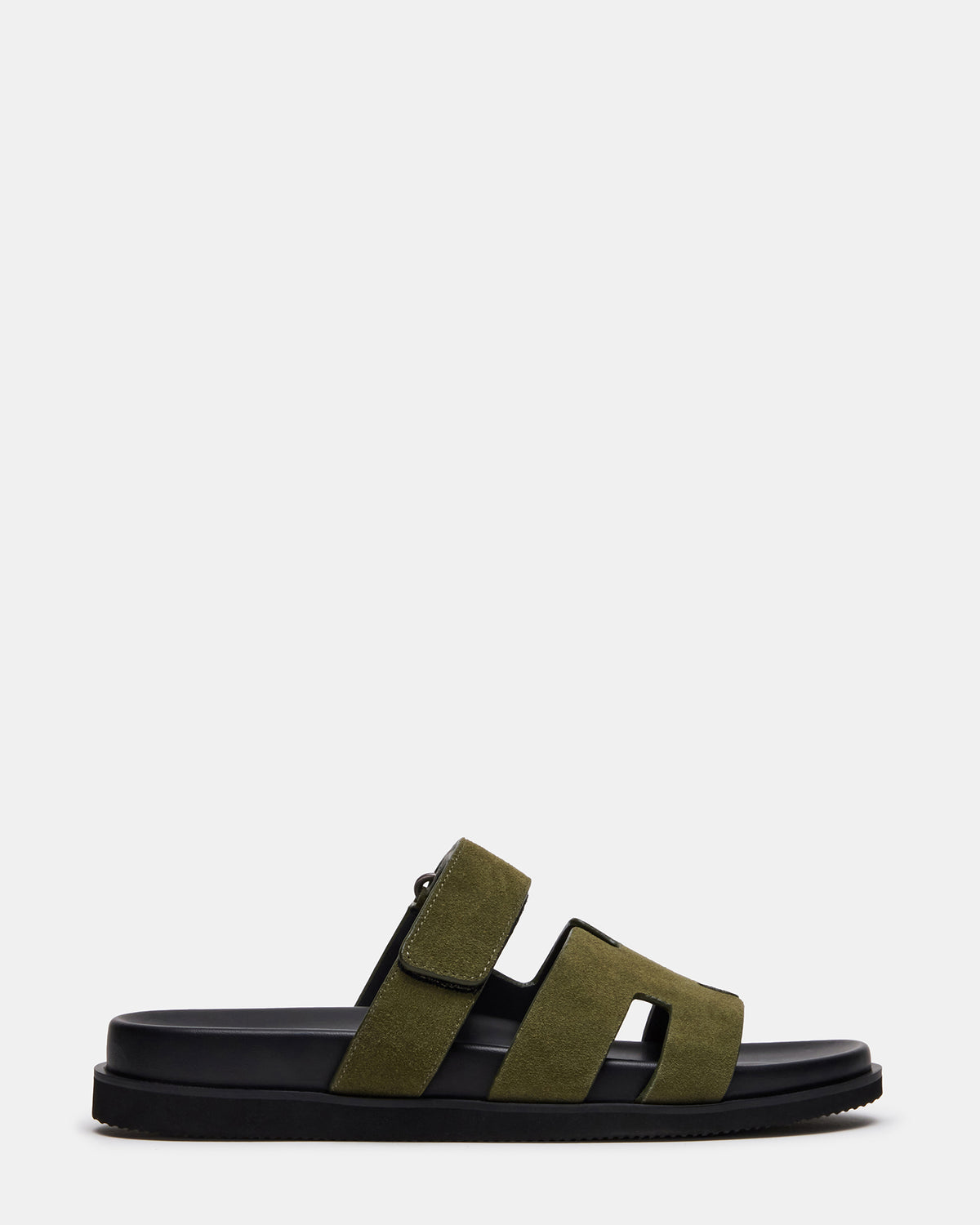 MAIVEN Green Suede Fisherman Men's Sandal | Steve Madden Premium