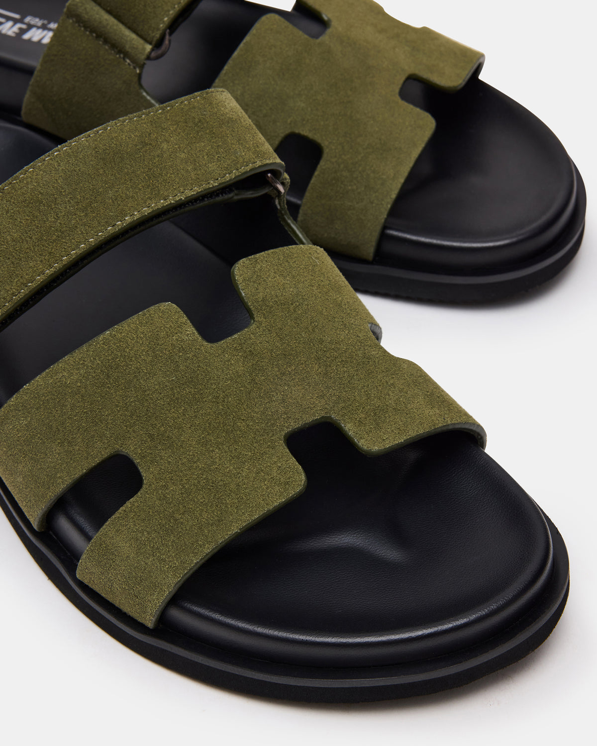 MAIVEN Green Suede Fisherman Men's Sandal | Steve Madden Premium