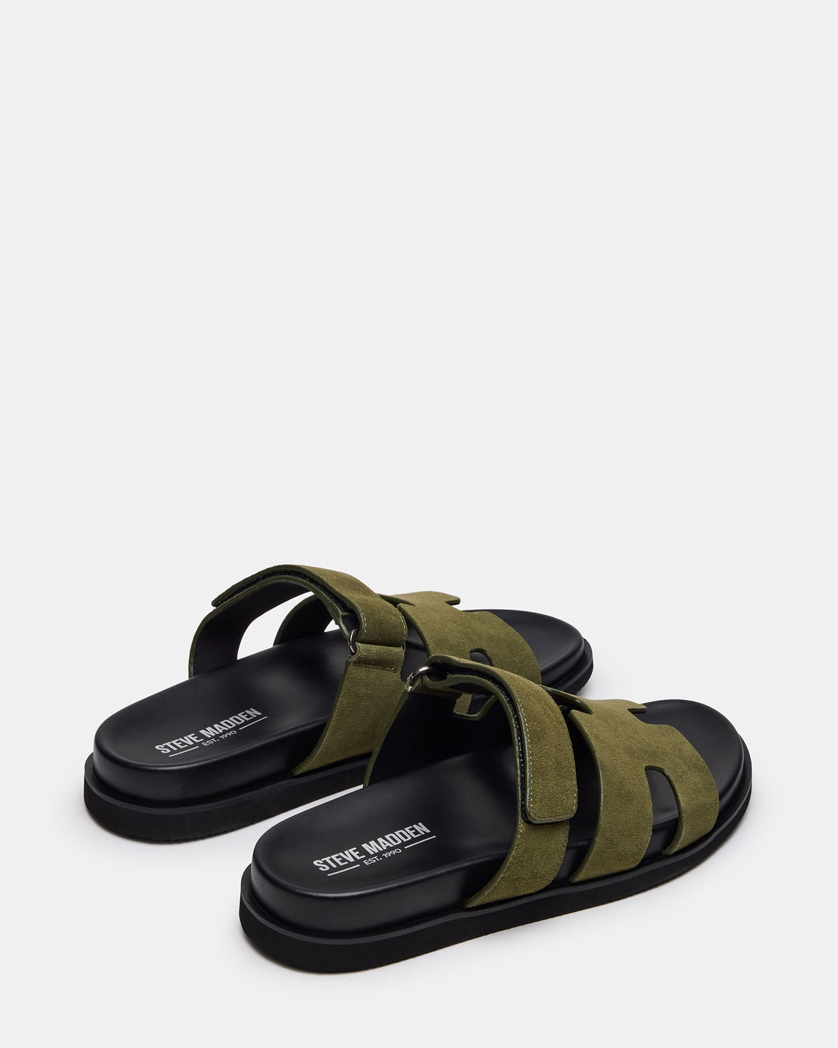 MAIVEN Green Suede Fisherman Men's Sandal | Steve Madden Premium