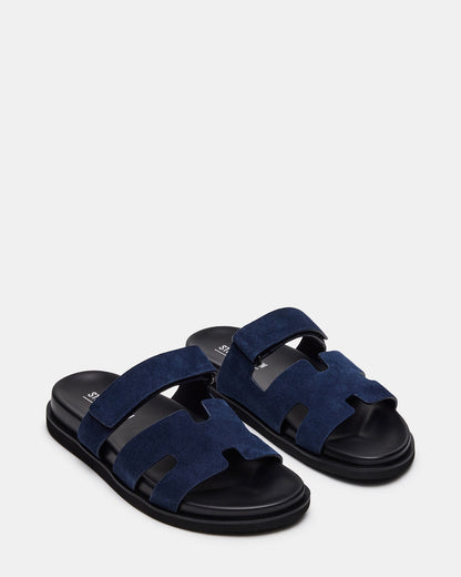 MAIVEN Navy Suede Fisherman Men's Sandal | Steve Madden Value