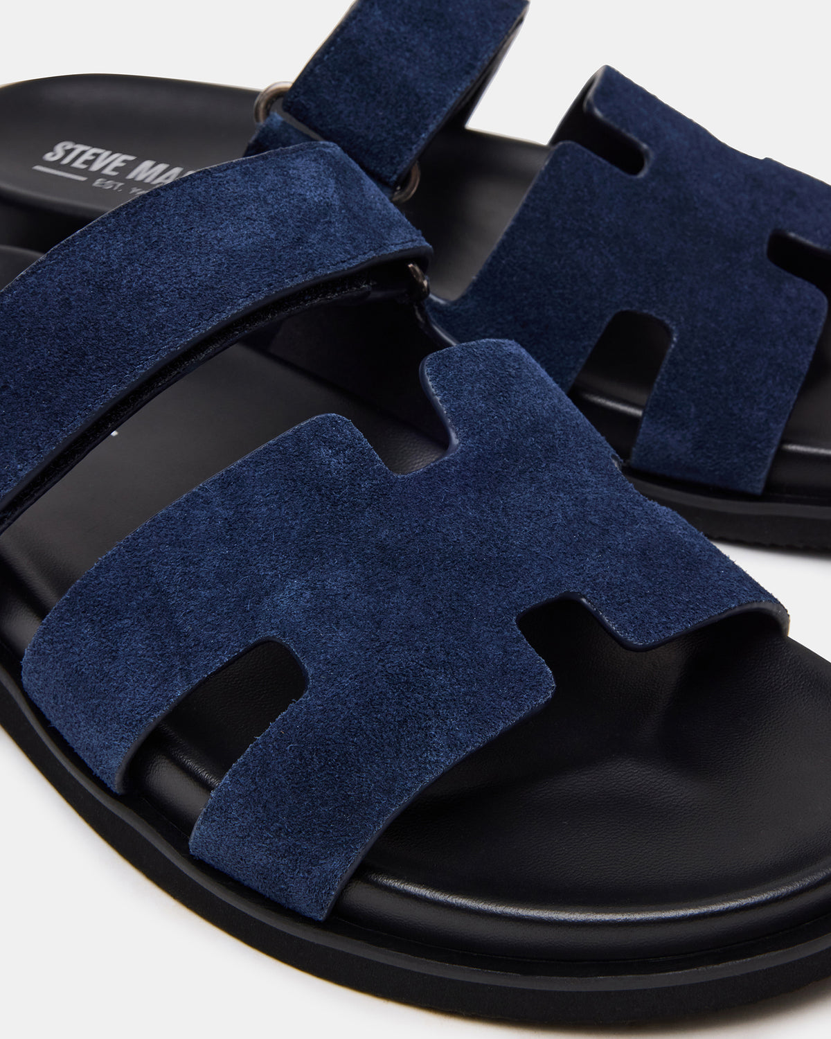 MAIVEN Navy Suede Fisherman Men's Sandal | Steve Madden Value