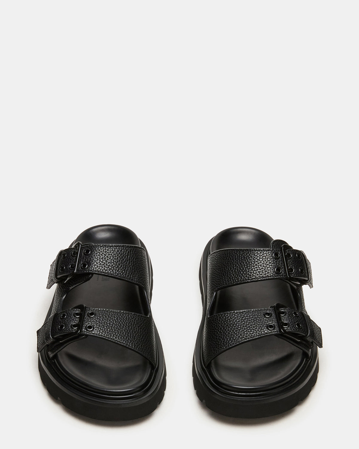 LUXOR Black Slide Footbed Men's Sandal | Steve Madden Customer Favorite