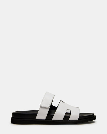 MAIVEN White Fisherman Men's Sandal | Steve Madden Signature