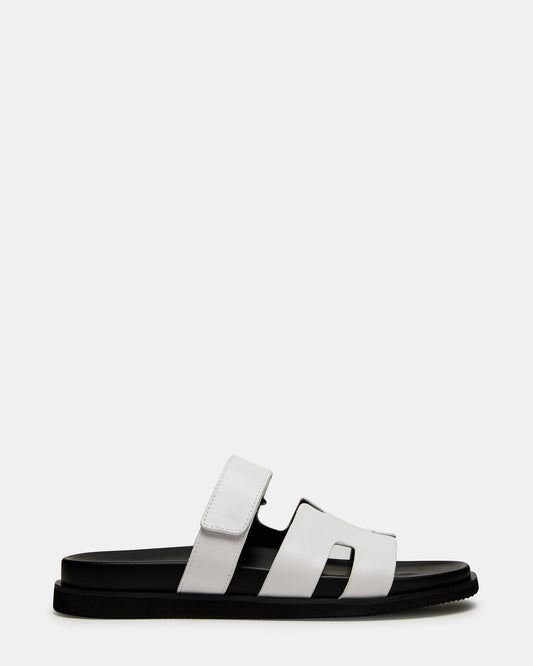 MAIVEN White Fisherman Men's Sandal | Steve Madden Signature