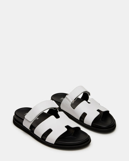 MAIVEN White Fisherman Men's Sandal | Steve Madden Signature