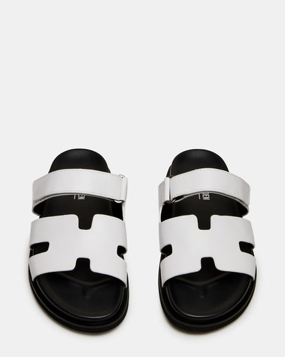 MAIVEN White Fisherman Men's Sandal | Steve Madden Signature