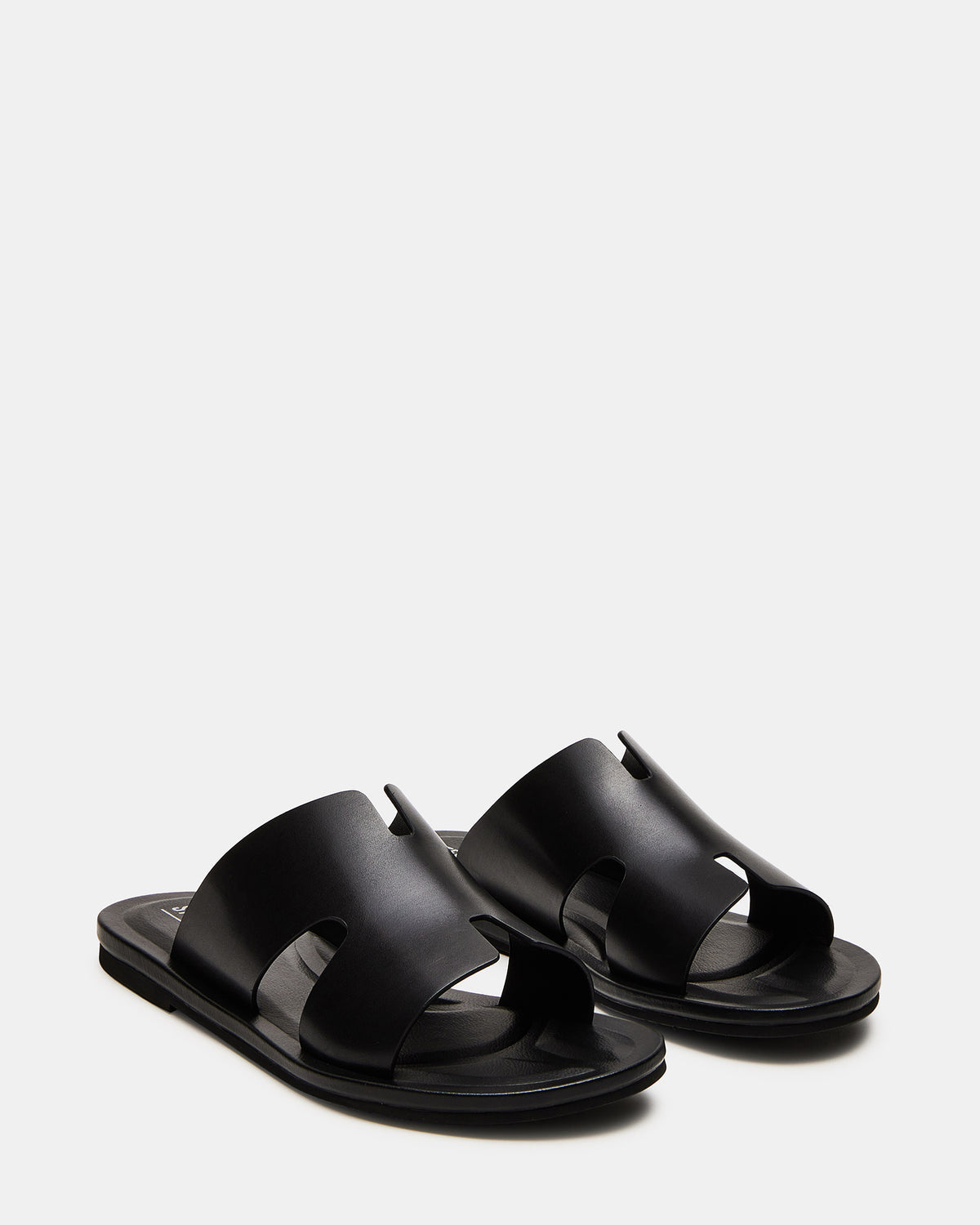 SPLASH Tan Leather Men's Flat Slip-On Sandal | Steve Madden Exclusive