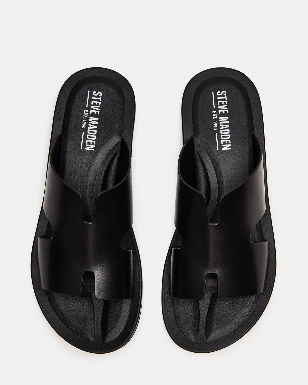 SPLASH Tan Leather Men's Flat Slip-On Sandal | Steve Madden Exclusive