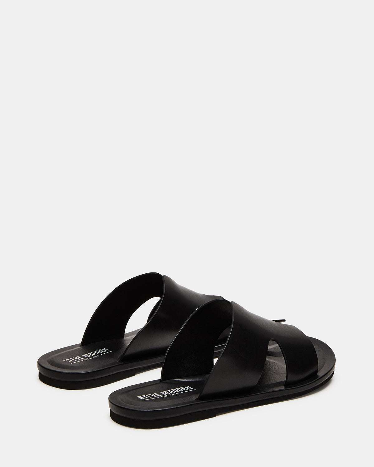 SPLASH Tan Leather Men's Flat Slip-On Sandal | Steve Madden Exclusive