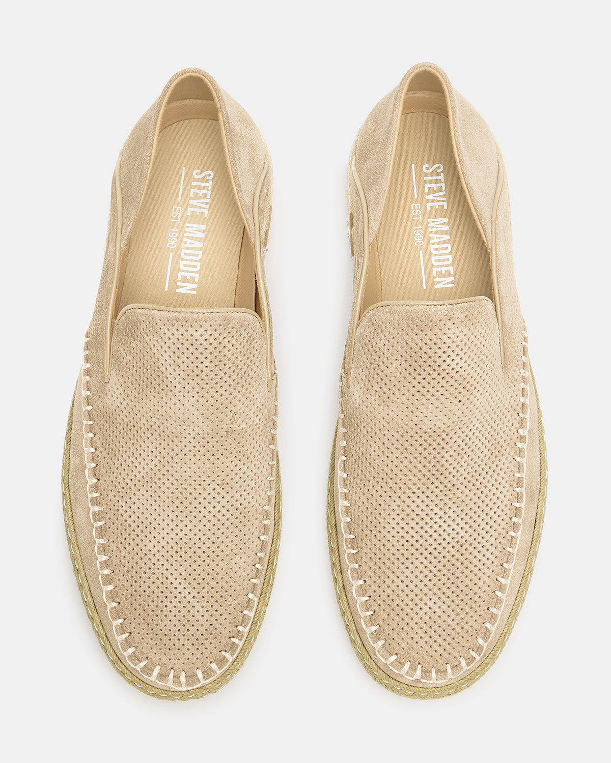 CAYDENN Off-White Slip-On Espadrille Men's Casual Loafer | Steve Madden Premium