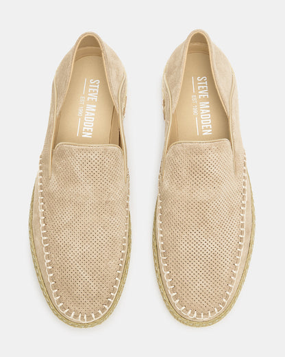 CAYDENN Off-White Slip-On Espadrille Men's Casual Loafer | Steve Madden Premium