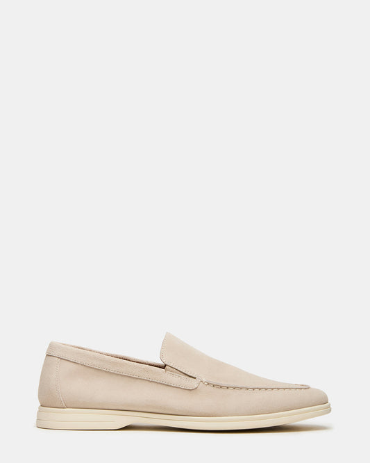 LINUX Beige Suede Slip-On Men's Casual | Steve Madden Discount