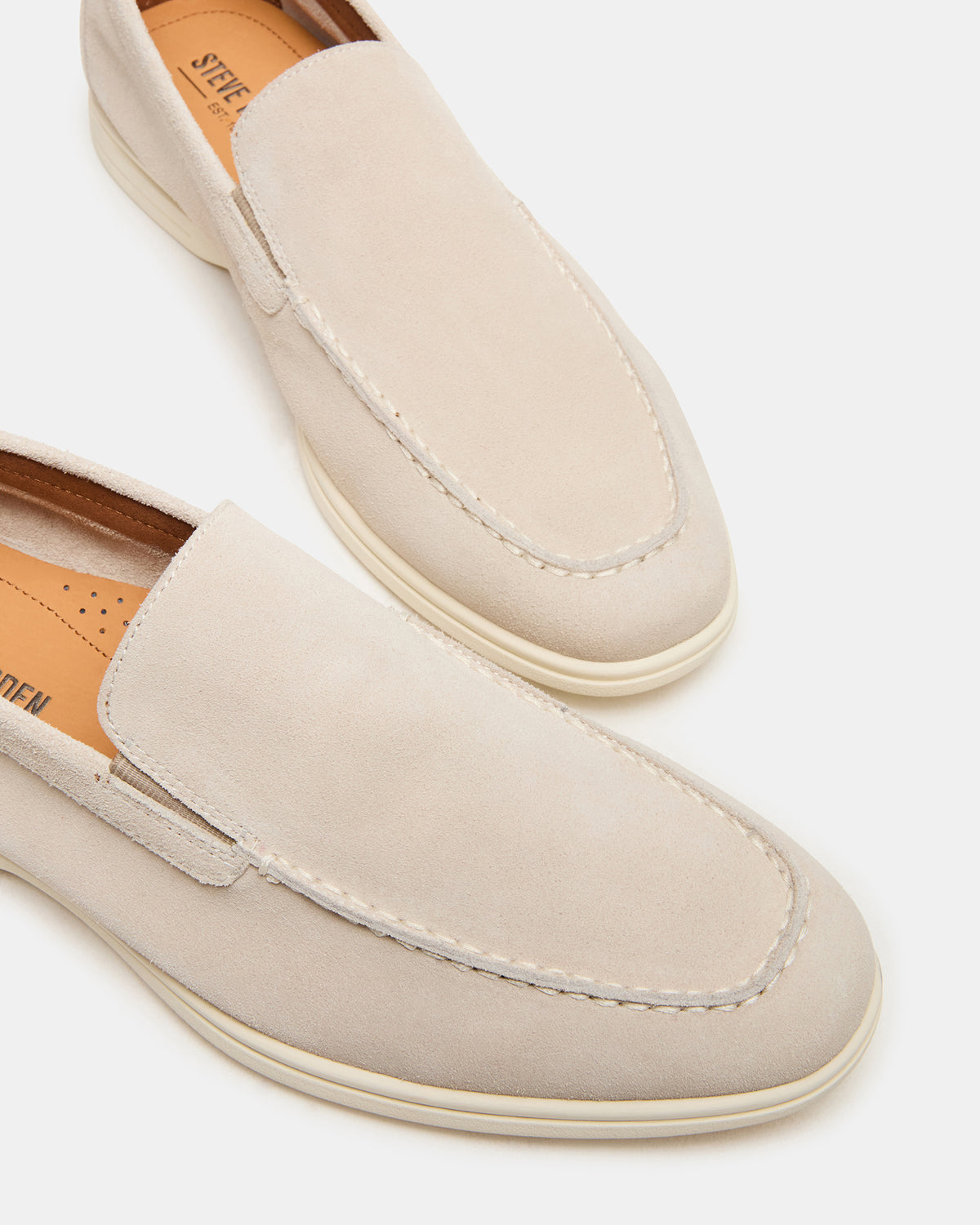 LINUX Beige Suede Slip-On Men's Casual | Steve Madden Discount