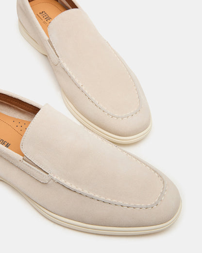 LINUX Beige Suede Slip-On Men's Casual | Steve Madden Discount