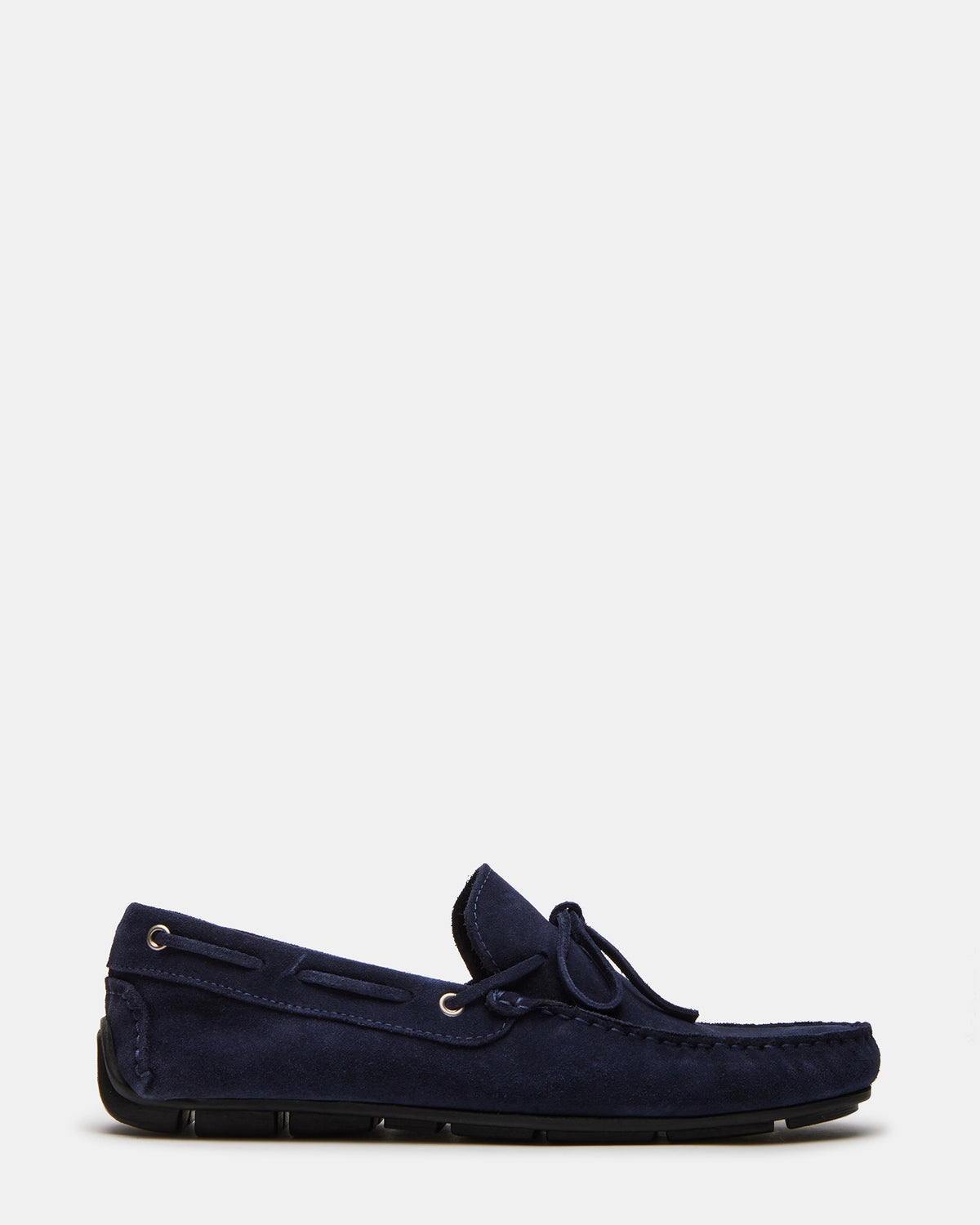 AMALFI Navy Suede Slip-On Men's Casual Loafer | Steve Madden Premium