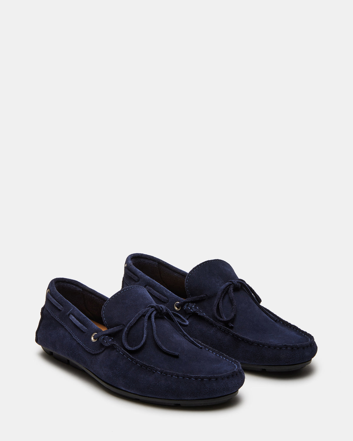 AMALFI Navy Suede Slip-On Men's Casual Loafer | Steve Madden Premium