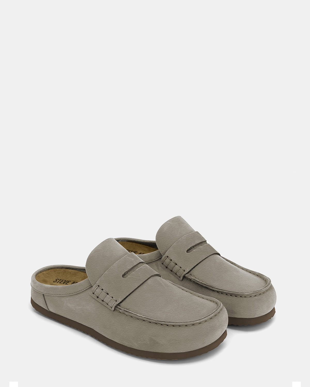 WYATT Taupe Suede Slip-On Clog Men's Casual | Steve Madden Featured