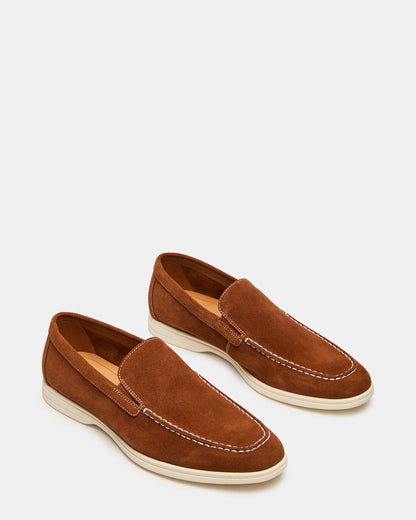LINUX Cognac Slip-On Men's Casual | Steve Madden Smart Buy