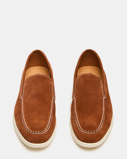 LINUX Cognac Slip-On Men's Casual | Steve Madden Smart Buy