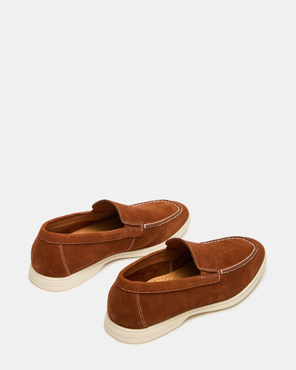 LINUX Cognac Slip-On Men's Casual | Steve Madden Smart Buy