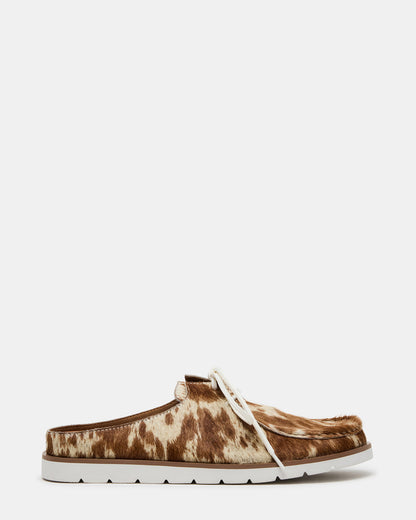 SAILOR Brown White Slip-On Laces Footbed Men's Casual Shoe | Steve Madden Great Value