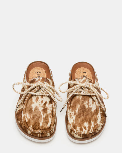 SAILOR Brown White Slip-On Laces Footbed Men's Casual Shoe | Steve Madden Great Value