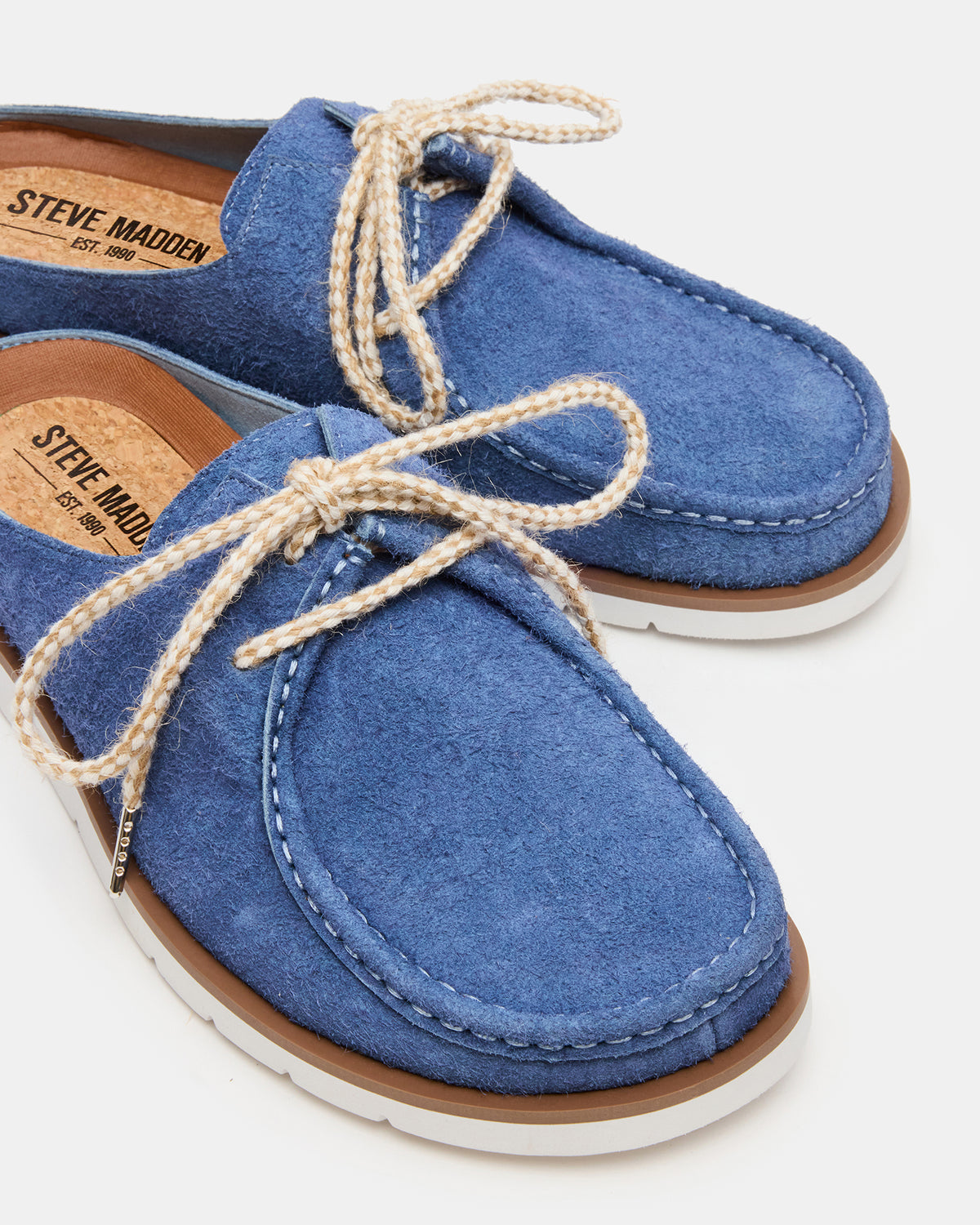 SAILOR Blue Slip-On Laces Footbed Men's Casual Shoe | Steve Madden Best Seller