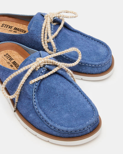 SAILOR Blue Slip-On Laces Footbed Men's Casual Shoe | Steve Madden Best Seller