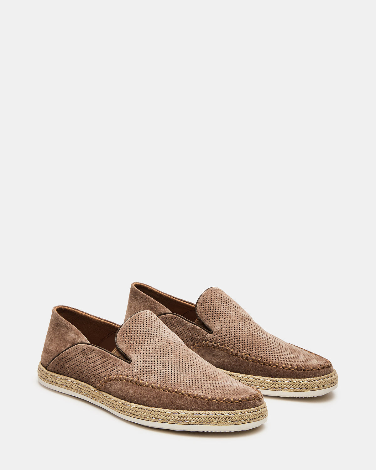 CAYDENN Tobacco Suede Slip-On Espadrille Men's Casual Loafer | Steve Madden Featured