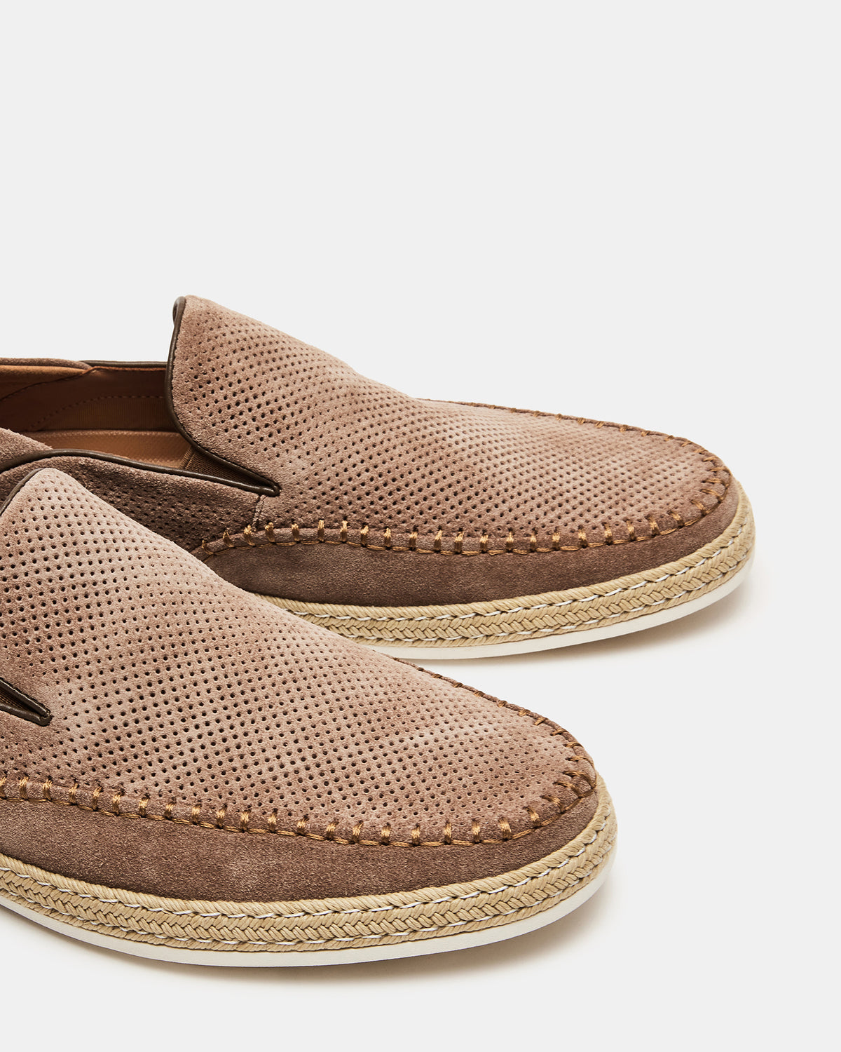 CAYDENN Tobacco Suede Slip-On Espadrille Men's Casual Loafer | Steve Madden Featured