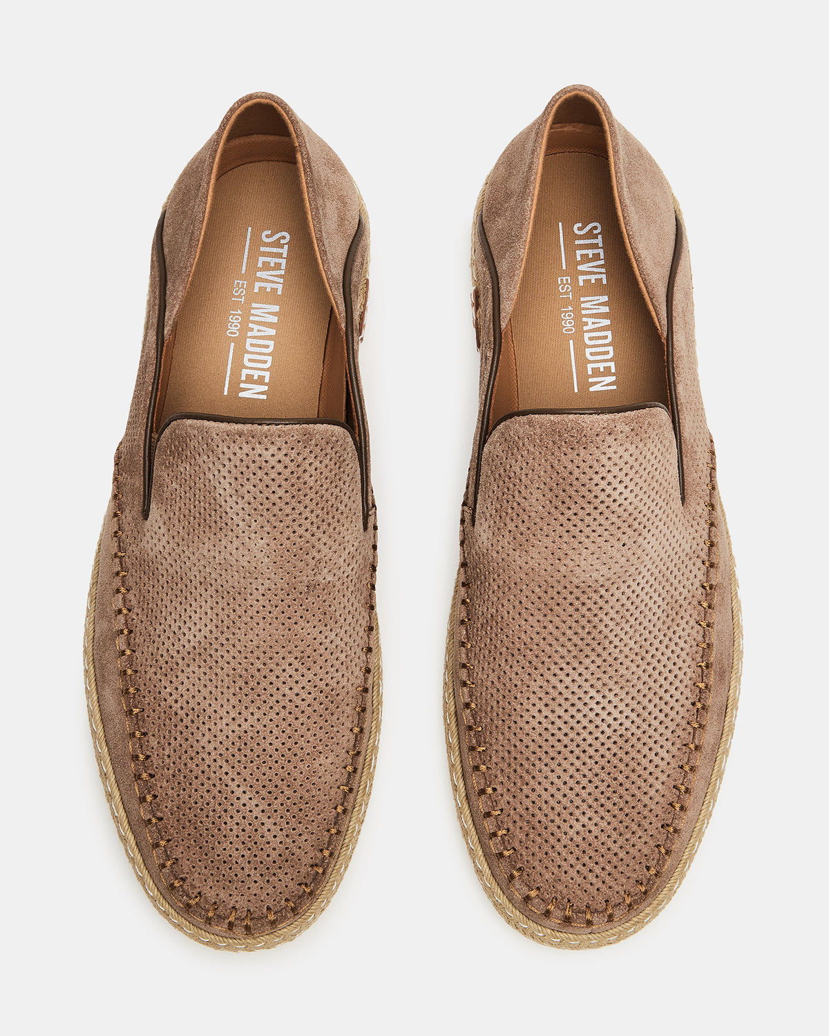 CAYDENN Tobacco Suede Slip-On Espadrille Men's Casual Loafer | Steve Madden Featured