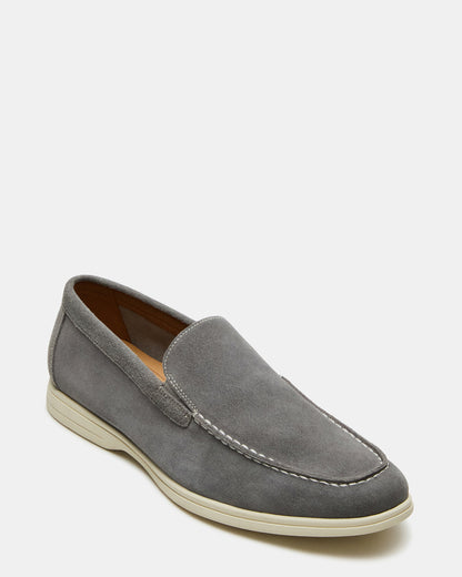 LINUX Grey Suede Slip-On Men's Casual | Steve Madden Special Offer
