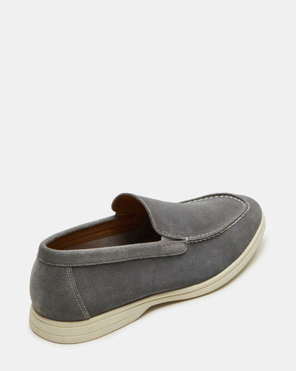 LINUX Grey Suede Slip-On Men's Casual | Steve Madden Special Offer