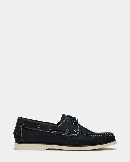 ZEPHYR Navy Slip-On Men's Boat Shoe Loafer | Steve Madden Best Price