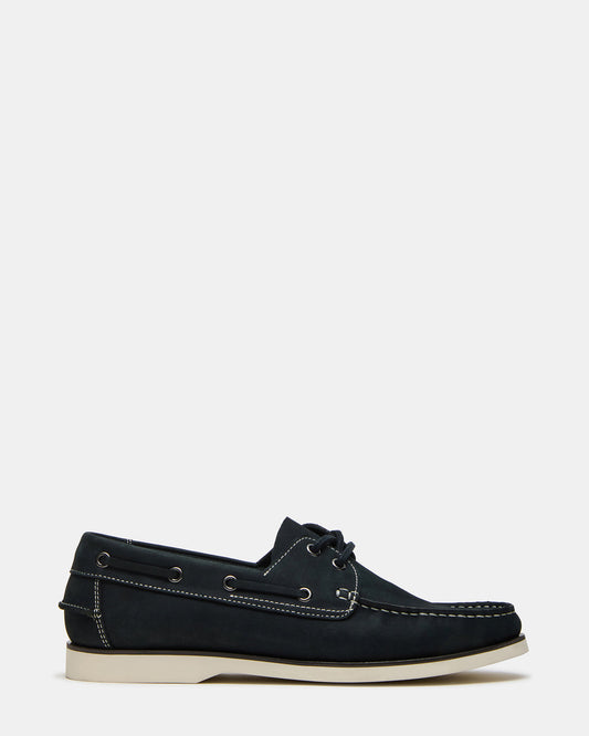 ZEPHYR Navy Slip-On Men's Boat Shoe Loafer | Steve Madden Best Price