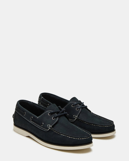 ZEPHYR Navy Slip-On Men's Boat Shoe Loafer | Steve Madden Best Price
