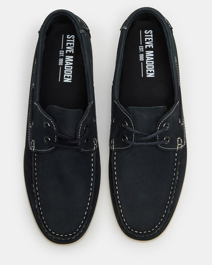 ZEPHYR Navy Slip-On Men's Boat Shoe Loafer | Steve Madden Best Price